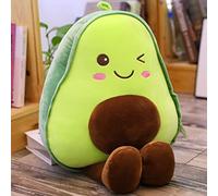 OUKEYI Juguete de peluche de aguacate, almohada de peluche de fruta, almohada de felpa de frutas 3D para decoración de sofá de coche, bonito regalo para niños y mascotas (45 cm)