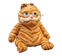 OUKEYI Juguete de Peluche de Gatito Gordo de Gato Naranja Gordo, Juguete de Gatito Amarillo Realista para niños, de cumpleaños (11.8 Pulgadas)