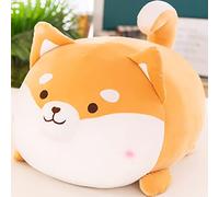 OUKEYI Lindo juguete de peluche de perro Corgi, cojín de dibujos animados de animales suaves, regalo de juguete de peluche para niñas y niños (marrón, 11.8 pulgadas)