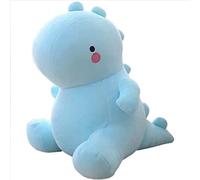 OUKEYI Lindos juguetes de peluche de dinosaurio, muñecas de animales de peluche kawaii, almohada de peluche suave, regalos de cumpleaños para niños y niñas (azul)