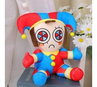 OUKEYI Muñeca de peluche de circo de 22 cm, lindo conejo de dibujos animados, muñeco de peluche de animales de peluche, juguetes coleccionables para niños y niñas