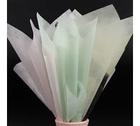 OUKEYI Papel de regalo de flores de seda dibujado a mano, coreano, no tejido, impermeable, plisado, extraíble, papel de forro para ramo de flores, para arreglos de embalaje de floristería, 150 hojas