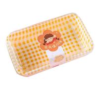 OUKEYI Paquete de 25 cajas de postre de plástico, cajas de embutidos a cuadros con tapas transparentes para llevar a picnic, recipientes de alimentos para rebanadas de pasteles, caja de embalaje de