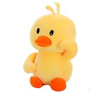 OUKEYI Patos de peluche de 25 cm, animales de peluche suaves, juguete de peluche amarillo, divertidos regalos de cumpleaños para niños y bebés