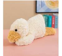OUKEYI Peluche de pato, Almohada de peluche de pato blanco suave y esponjosa, Ideal para abrazar y decorar para niños y niñas