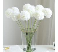OUKEYI Ramo de flores artificiales de crisantemo, 12 ramos de flores artificiales de diente de león para novia, tallo único para ramos, decoración del hogar y jardín