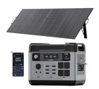 OUKITEL 3200W Generador Solar con Panel 200W, 2048Wh Estación de Energía Portátil, Carga Rápida 80% en 45min, Batería LiFePO4, APP, 16 Puertos, Power Station para Camping y Emergencia, P2001E Pro