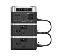 OUKITEL BP2000 Generador Solar con 2xB2000 Batería Expandible, Estacion de Energia Portatil 2200W, 6144Wh LiFePO4 Batería para Camping, Autocaravana, Emergencia