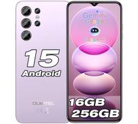 OUKITEL C1 Pro Telefonos Moviles Libres Android 15-16GB RAM+256GB ROM/1TB, Batería 5150mAh Telefono Movil, 6,52" HD+, Cámara 13MP, Triple 4G SIM Smartphone/Fingerprint/Face ID/OTG/3.5mm Jack