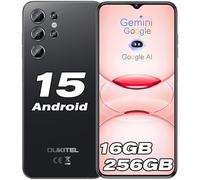OUKITEL C1 Pro Telefonos Moviles Libres Android 15-16GB RAM+256GB ROM/1TB Moviles, Batería 5150mAh Telefono Movil, 6,52" HD+, Cámara 13MP, Triple 4G SIM Smartphone/Fingerprint/Face ID/OTG/3.5mm Jack
