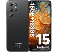 OUKITEL C1 Telefonos Moviles Libres Android 15, 16GB(4+12) + 128GB/1TB Teléfono Móvil, 6,52" HD+, 5150mAh Batería, Cámara 13MP+8MP Móvil, Smartphone Triple 4G SIM GPS/Fingerprint/OTG/3.5mm Jack
