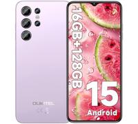 OUKITEL C1 Telefonos Moviles Libres Android 15, 16GB(4+12) + 128GB/1TB Teléfono Móvil, 6,52" HD+, 5150mAh Batería, Cámara 13MP+8MP Móvil, Smartphone Triple 4G SIM GPS/Fingerprint/OTG/3.5mm Jack