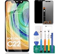 Oukitel C22 - Kit de pantalla LCD de repuesto para Oukitel C22 para Oukitel C22, digitalizador de pantalla táctil, piezas de reparación, 14.9 cm, color negro