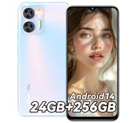 OUKITEL C36 256GB - Teléfono Móvil Libres 24GB +256GB/1TB, Android 14 Móvil, 6.56" HD+90Hz Telefono Movil, 5150mAh Batería, Cámara13MP, Smartphone 4G Dual SIM/Face ID/Fingerprint/GPS/OTG, (Azul) 2025