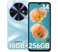 OUKITEL C5 Telefono Movil 2025, 16GB RAM+256GB ROM/TF 1TB, 6.52" HD Pantalla Telefonos Moviles Libres, Batería 5000mAh Android 14 Smartphone, Cámara 13MP+5MP, 4G Dual SIM/Face ID/OTG/3.5mm Jack, Azul