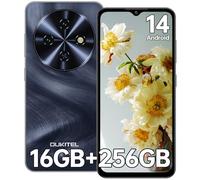 OUKITEL C5 Telefonos Moviles Libres 2025-16GB RAM+256GB ROM/TF 1TB Smartphone, Batería 5000mAh, 6.52" HD Pantalla Android 14 Telefono Movil, Cámara 13MP+5MP, 4G Dual SIM/Face ID/Altavoz 95 dB, Negro