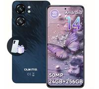 OUKITEL C58 Pro Telefonos Moviles - 24GB+256GB/1TB, 6.7 Pantalla HD+ 90Hz Teléfonos Inteligentes, Batería 5150mAh, Cámara 50MP Smartphone Android 14, 4G Dual SIM/OTG/GPS/Fingerprint/Face ID