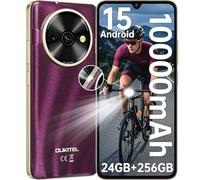 OUKITEL C59 Pro Teléfonos Inteligentes Android 15-6.88 Pantalla HD+ 90Hz Telefonos Moviles Libres, 24GB+256GB/1TB, 10000mAh 120 LM 171.2 * 77.8 * 13.4mm, Peso 293g 4G Dual SIM/GPS/Fingerprint/Face ID