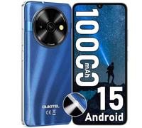 OUKITEL C59 Teléfono Móvil Android 15, Batería 10000mAh Smartphone, 6.88" HD+ Telefonos Moviles Libres 120LM, 16GB(4+12)+128GB/TF 1TB Moviles Libres, Cámara 13MP, 4G Dual SIM/Face ID/Fingerprint/GPS