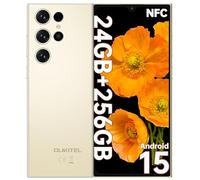 OUKITEL C61 Pro Telefonos Moviles Libres - Android 15 Smartphone, 24GB+256GB/1TB, 6.88" Pantalla HD+ 90Hz Telefono Movil, Batería 5150mAh, Cámara 13MP Moviles, 4G Dual SIM, NFC/GPS/Altavoz 95 dB, Oro