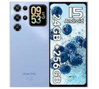 OUKITEL C62 Pro Telefonos Moviles Libres, 24GB+256GB/1TB Teléfono Móvil Android 15, 6.88" HD+ 90Hz Pantalla, 5150mAh Batería, Cámara 13MP Smartphone, 4G Dual SIM/GPS/NFC/OTG/Fingerprint/Face ID, Azul
