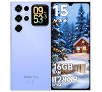 OUKITEL C62 Telefonos Moviles Libres - 6.88" Pantalla HD+ Telefono Movil Inteligentes Smartphone 16GB+128GB/1TB Móvil Android 15 5150mAh Cámara 13MP Dual 4G SIM Face ID 1.8" Pantalla Trasera