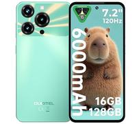 OUKITEL C69 Telefonos Moviles Libres - 7,2 Pulgadas HD+ 120Hz 16GB RAM+128GB ROM/TF 1TB Smartphone, 64MP+8MP, Batería 6000mAh, Android 15 Teléfonos Inteligentes, 4G Dual SIM/Face ID/Fingerprint-Verde