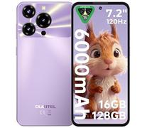 OUKITEL C69 Telefonos Moviles Libres - 7,2 Pulgadas HD+ 120Hz 16GB RAM+128GB ROM/TF 1TB Teléfonos Inteligentes, 64MP+8MP, Batería 6000mAh, Android 15 Smartphone, 4G Dual SIM/Face ID/Fingerprint-Morado