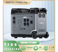 OUKITEL-estación de energía portátil P5000E Pro, generador Solar de 4000W, batería Lifepo4 de 5120Wh, respaldo para el hogar, energía móvil para acampar al aire libre Oro