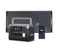 OUKITEL Generador Solar Portátil P1000 Plus con PanelSolar 100W, Batería LiFePO4 de 1024Wh, Generador Solar de 1800W, 0-80% en 45 Min. ideal para Camping, Autocaravanas y Cortes de Energía