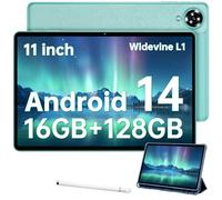 OUKITEL OT11 Tableta Android 14 Tablet 11 Pulgadas Gaming Tableta con Lapiz 16GB+128GB/TF 1TB Tablet con Funda Widevine L1 8000mAh 13 MP Dual SIM 4G Face ID | GPS | OTG | 5G WiFi 6 | BT5.0 | Octa Core