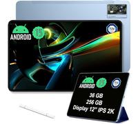 OUKITEL OT5 Tablet 12 Pulgadas 256 GB 11000 mAh batería 2K IPS Pantalla Helio G99 16+5MP Cámaras Android 13 Dual SIM 5G WiFi OTG GPS (Azul)