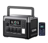 OUKITEL P1000E Plus Estación de Energía Portátil 1024Wh LiFePO4,Generador Solar con Enchufe de 4 CA,1800W,100W Tipo C,con UPS y operación de la App,Carga Rápida en 1 Hora,para Camping,Emergencias