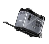 OUKITEL P5000E PRO Estación de Energía Portátil 5120Wh LiFePO4,4000W Generador Solar Con Enchufe de 5x 230V AC,100W Tipo C,con UPS y App,3200W Carga Rápida en 1 Hora,Para Camping,Autocaravana,Emergenc