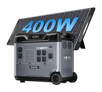 OUKITEL P5000E PRO Estación de Energía Portátil,con 400W Panel Solar plegables,5120Wh LiFePO4,4000W Generador Solar Con Enchufe de 5x 230V AC,con UPS y App,3200W Carga Rápida en 1 Hora,Para Camping