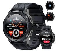 OUKITEL Reloj Inteligente Hombre, Smartwatch Hombre AMOLED con Llamadas Bluetooth, IP68 Impermeable, 100+ Modos Deporte Pulsómetro Presión Arterial Monito de Sueño, Android iOS