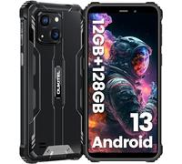 OUKITEL - Teléfono inteligente Rugged WP32, batería de 6300 mAh, 128 GB de memoria, Android 13, cámara de 20 MP + 5 MP, pantalla resistente de 6 pulgadas, Dual SIM 4G, GPS, NFC, OTG