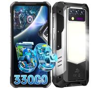 OUKITEL WP100 TITAN Móvil Irrompible 5G - 33000mAh Móviles Rugerizado con 100 Lúmenes Proyector, 48GB+512GB Movil Resistente con 1200 Lúmenes Luz de Camping, 6.8'' FHD+120Hz Smartphone, 200MP+32MP,NFC