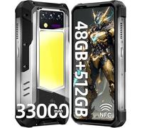 Oukitel WP100 Titan Smartphone Rugged 5G, 33000 mAh, proyector 100 lúmenes, 48 GB RAM + 512 GB ROM, pantalla 6,8 pulgadas FHD+, cámara 200 MP, Android 14, batería grande con carga 66 W