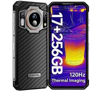 OUKITEL WP21 Ultra Móvil Resistente, Teléfono Movil Irrompible Con Camara Termica, 17GB+256GB(Ampliable 2TB), 120Hz, 6.53" FHD+, Batería 9800mAh Android 12 Smartphone Todoterreno, 64MP Cámara, NFC/GPS
