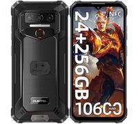 OUKITEL WP23 Plus Móvil Rugerizado - 10600mAh 24GB RAM+256GB ROM(TF 1TB) Movil Resistente, 6.52" HD Android 14 Movil Irrompible, Cámara 13MP IP68 Teléfono Móvil, 4G Dual SIM/NFC/GPS/OTG/Face ID, Negro