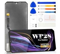Oukitel WP28 - Kit de reparación de digitalizador táctil de repuesto para pantalla LCD Oukitel WP28 (negro, sin marco)