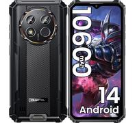 OUKITEL WP28E(2025) Movil Resistente, 10600mAh Movil Irrompible Android 14, 16GB (4+12)+64GB (TF 1TB) Teléfono Móvil Todoterreno 6.52" HD Smartphone, Cámara 13MP+ 5MP, 4G Dual SIM/OTG/GPS/NFC,Negro
