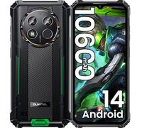 OUKITEL WP28E(2025) Movil Resistente, 10600mAh Movil Irrompible Android 14, 16GB (4+12)+64GB (TF 1TB) Teléfono Móvil Todoterreno 6.52" HD Smartphone, Cámara 13MP+ 5MP, 4G Dual SIM/OTG/GPS/NFC, Verde