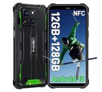 OUKITEL WP32 Móvil Rugerizado Android 15-6.0'' HD+ Pulgadas Movil Irrompible, Batería 6300mAh, 12GB+128GB(TF 1TB) Octa-Core Movil Todoterreno, 20MP+5MP, 3.5 mm, BT5.0, 90dB Altavoz, NFC, Verde
