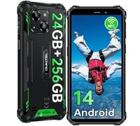 OUKITEL WP32 Pro Movil Irrompible Android 14, 24(6+18) GB RAM+256GB ROM/1TB Móvil Rugerizado, 6.0” HD Dsiplay Movil, 20MP Cámara, 6300mAh Batería Movil Resistente, Octa-Core/IP68/4G Dual SIM/NFC/OTG