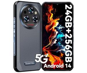 OUKITEL WP35 Telephone Portable Incassable 5G - 24GO（8+16）+256GO,Telephone Incassable 11000mAh,5G Dual SIM,6.6" FHD+, Telephone Portable Android 14,64MP Caméra Primaire,GPS/NFC/OTG/2Ans Garantie,Noir