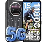 OUKITEL WP55 Pro 5G Android 15 Móvil Rugerizado - 48GB RAM+512GB ROM/2TB Movil Todoterreno Batería 11000mAh/33W 6.6 FHD+ IPS 120Hz Movil Resistente Cámara 108MP+32MP Dual SIM/NFC/OTG/GPS/Face ID-2025