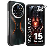 OUKITEL WP55 Pro 5G Movil Irrompible, 48GB+512GB/2TB Móvil Rugerizado Android 15, 6.6" FHD+ 120Hz IPS, Movil Resistente 11000mAh/33W, 108MP+32MP Cámara, 5G Dual SIM/NFC/GPS/OTG