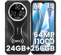 OUKITEL WP55 S Movil Irrompible MTK G100 Android 15 Gemini AI Móvil Indestructible 24GB RAM+256GB ROM/2TB TF Rugged Smartphone 11000mAh 6.6 FHD 120Hz 64MP/Dual SIM/NFC/Lector de Huellas/GPS/5G WiFi